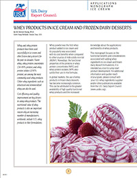 whey products in ice cream and dairy desserts